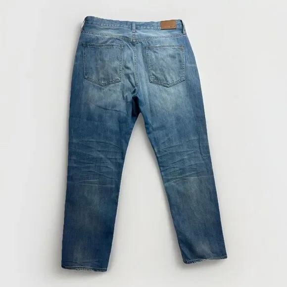 Madewell Perfect Vintage Jeans Womens 32 High‎ Rise Distressed Straight Denim - Picture 2 of 13